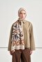 Florenne Pattern Norena Wool Shawl Caramel - 3