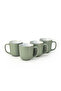Stoneware IVY 4PCS Mug Set | 420 ML Olive Green Coffee Mug Set
