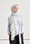 Fiora Desen Norena Wool Shawl Ice Blue - 2