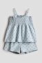 2-piece printed waffled set - 3