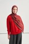 Amira Desen Norena Wool Shawl Burgundy - 3