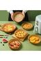 100 Pieces of Air Fryer Baking Paper Disposable Greaseproof Paper Round Plate Model (K0) - 2