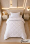 Lysa Single White Quilt |   Ultra Soft Silicone Filled Fluffy |   155X215 cm - 5