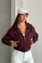 Metal Zipper Hooded Crop Sweatshirt with Hidden Pocket Cardigan - 4