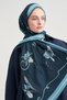 Amira Desen Norena Wool Shawl Petrol - 3