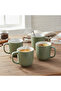 Stoneware IVY 4PCS Mug Set | 420 ML Olive Green Coffee Mug Set - 2