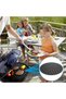 Colorful Heat Resistant Washable Silicone Oven and Airfryer Round Cooking Mat 23 cm (K0) - 4