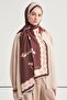 Fiora Desen Norena Wool Shawl Plum