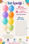 Back to School 50-Piece Pastel 12 Inch Mixed Colors Balloon and Stick Set Kindergarten Primary School Gift - 3