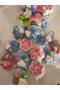 Set of 2 Cute Colorful Cat Paw Squishy Keychains (Stress Wheel and Bag Accessory) - 2