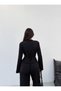 Women's Crew Neck Back-Tie Double Pants Set - 2