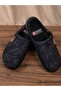 Closed Toe Non-Slip Sole Home Slippers (Black-Navy Blue-Grey / Pattern May Vary) - 3