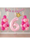 Renaissance Pink Color Themed Birthday Party Set with Figures - Age 6