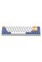 GD68 68 Keys Tri-Mode Wireless RGB Mechanical Gaming Keyboard, Yellow Switch, 1200mAh Battery, Starry Blue - 5