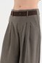 Women's Pleated Design Trousers with Garni Fabric Detail on the Front - 6