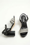 Girl's Patterned Ankle-Strapped Short Heeled Evening Dress Shoes - 3
