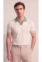 Men's Polo Neck Knitwear T-Shirt Italian Style Slim Knitwear - 2