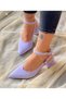 Dubai Lila Suede 5 cm Heel Sandals - 5