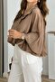 Jakarli Standing Collar, Gold Buttoned Thin Bomber Jacket Shirt Per9775 - 4