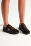 Women's Brown Comfortable Fit Half Star Patterned Sneaker - 6