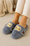 Plush House Slippers with Monkey Figure, Soft Sole Winter House Slippers, Dowry Slippers - 3