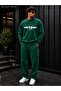 Men's Space Is Created Planet Printed Crew Neck Regular Fit Men's Tracksuit Set / Straight Leg Bottom