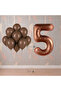 Bal10 5 Year Old Brown Themed Birthday Party Set