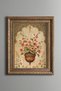 Marshmallow Flowers in a Decorated Vase - Vintage Patterned Painting - Thick Model