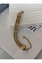 Unisex Stainless Steel Tarnish-Resistant Thick Chain Bracelet - 6