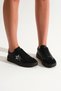 Women's Black Comfortable Fit Half Star Patterned Sneaker