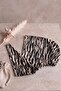 Zebra Patterned Practical Ready-To-Wear Scarf - 2
