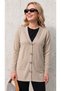 Stone-Embellished Steel Knitted Tricot Women's Jacket
