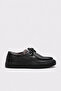 Genuine Leather and Fur Black Men's Casual Shoes 214Kma4116