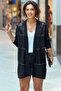 Black Color Plain Stone Cardigan