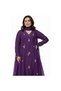 Purple Cotton Salwaar Kameez Dupatta - ALV2093 | Purple-Size:S-36-Inches - 4