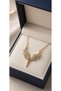 Gold Color Zircon Stone Dorika Chain Angel Wing Steel Necklace - Does Not Tarnish - 45cm - 3