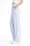 Wide Leg High Waist Palazzo Flowy Fabric Wide Leg Pants - 3