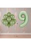 Bal10 9 Year Old Green Themed Birthday Party Set