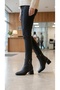 Leather Zippered Heel Detailed Short Simple Classic Boots Bootie - 7