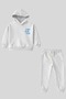 Children's "Jump Run Fun" Printed Hooded Pocket Sweatshirt Set - 2