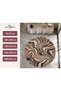 Dora Leopard Patterned Woven Base Decorative Carpet Sdtamour4123 - 4