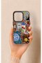 iPhone 14 Pro Compatible Ottoman and Turkish Culture Patterned Silicone Case