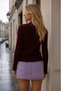 Polo Collar Double Zipper Ribbed Slim Fit Long Sleeve Knitwear Cardigan Aw26Hi0025 - 2