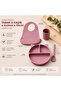 Baby Feeding Set Pow Pow Pinky 4 Piece Silicone Feeding Set – Bpa-Free