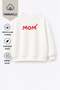 Unisex Child Mother Printed 3 Thread Fabric Cotton Sweatshirt - 4