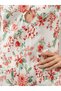 Women's Floral Patterned V-Neck Satin Long Dress Bloom Series & Thin Strap Window Detail Nightgown Dress Holiday Event Prom Special Occasion Dress - 3
