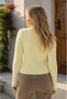 Polo Collar Double Zipper Ribbed Slim Fit Long Sleeve Knitwear Cardigan Aw26Hi0025 - 2