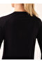 Motion Soft Textured Long Sleeve Fingerless Bodysuit Black - 4