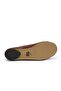 Brown Patent Leather Suede Decorated Round Toe Women's Ballerinas - 7