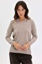 Women's Polo Collar Embroidered Liguara Blouse Beige - 2